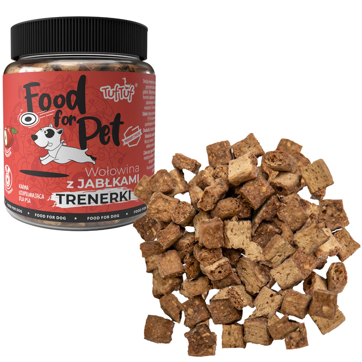 TUF TUF Beef with apple - leckerli für hunde - 120g - foto 1