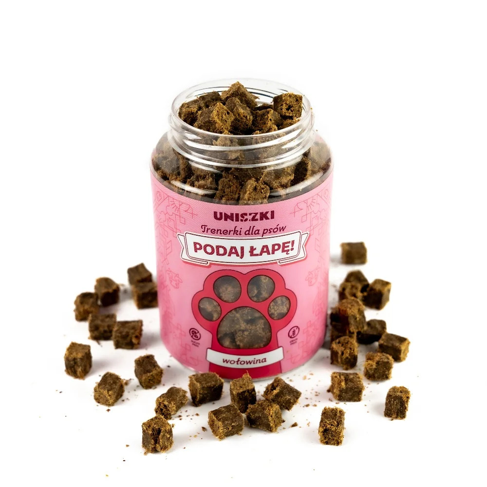 UNISZKI Trainingsleckerlis Podaj łapę MIX Sorten - Hundesnack - 10x210g - foto 33
