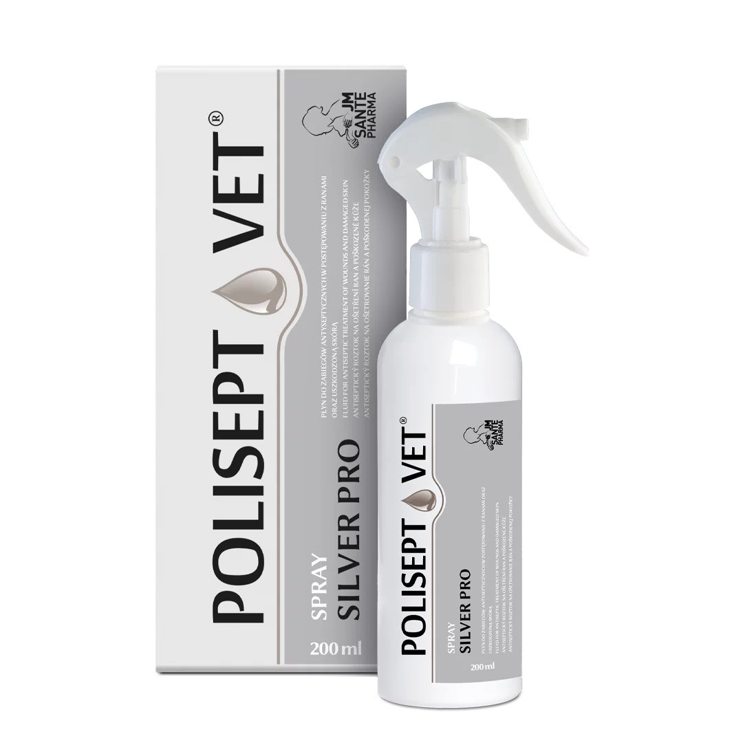 JM SANTE Polisept Vet Spray Silver Pro - wundlösung für hunde und katzen – 200 ml - foto 2