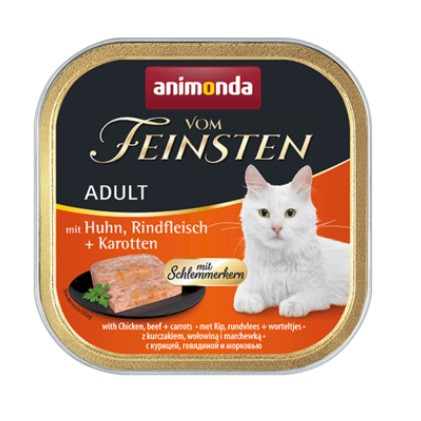 ANIMONDA Vom Feinsten Adult Chicken, beef and carrots - nassfutter für Katzen - 100g - foto 2