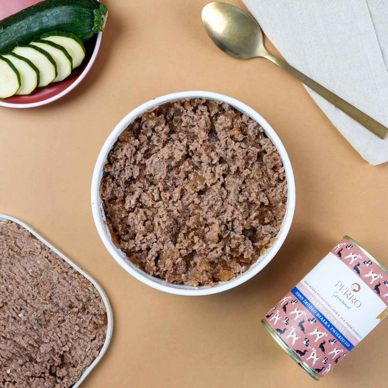 PERRO Gourmet Deer with zucchini - nassfutter für Hunde - 200g - foto 3