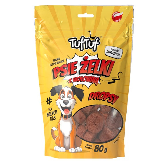TUF TUF Dog gummies - beef drops - leckerli für hunde - 80g - foto 3