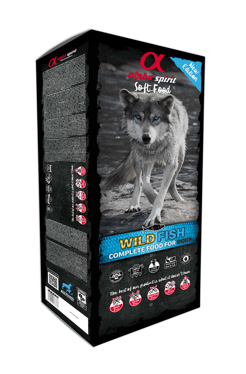 ALPHA SPIRIT Soft Food Wild fish - halbnasses hundefutter - 9kg - foto 1