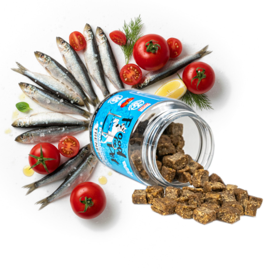 TUF TUF Trainerinnen Sprotte mit Tomate – Leckerbissen für Hunde – 4 x 120 g - foto 2