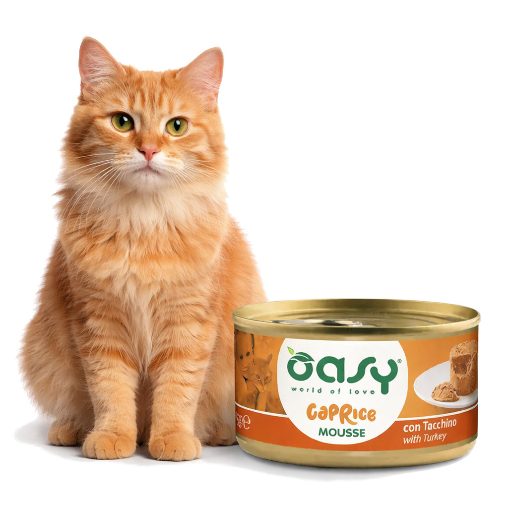 OASY Caprice Mousse Turkey - nassfutter für Katzen - 85g - foto 3