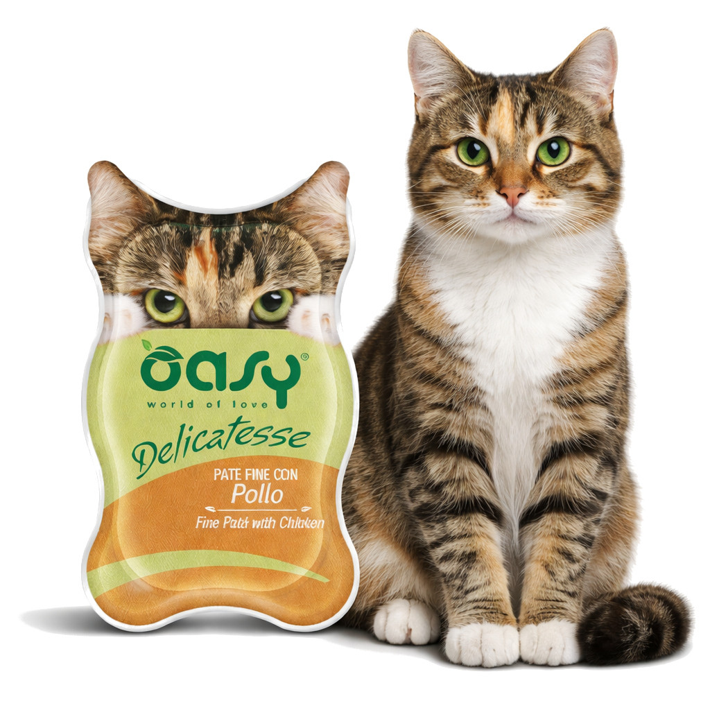 OASY Delicatesse Fine paté with Chicken - nassfutter für Katzen - 85g - foto 2