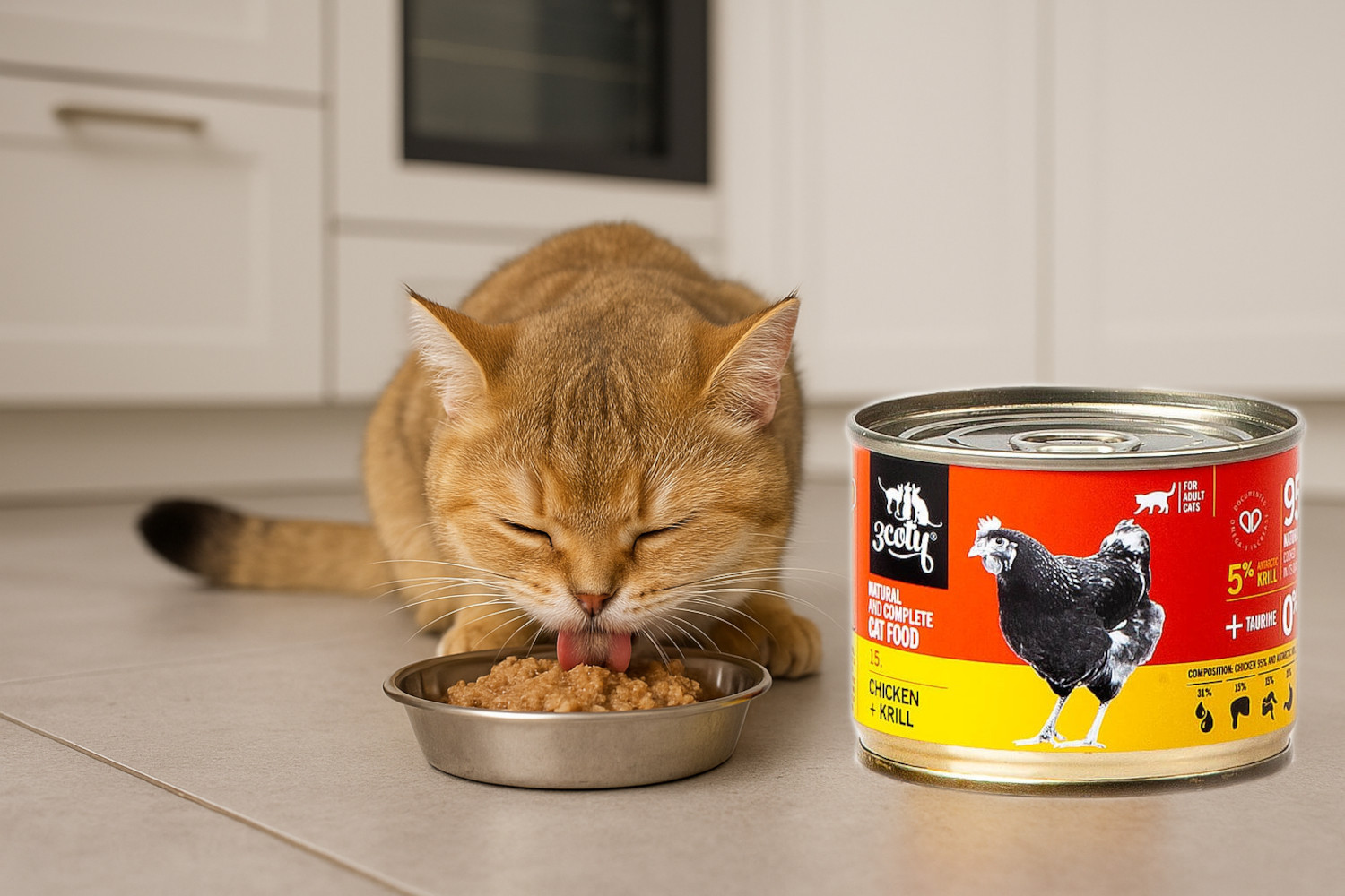 3COTY 15. Chicken and krill - nassfutter für Katzen - 180g - foto 6