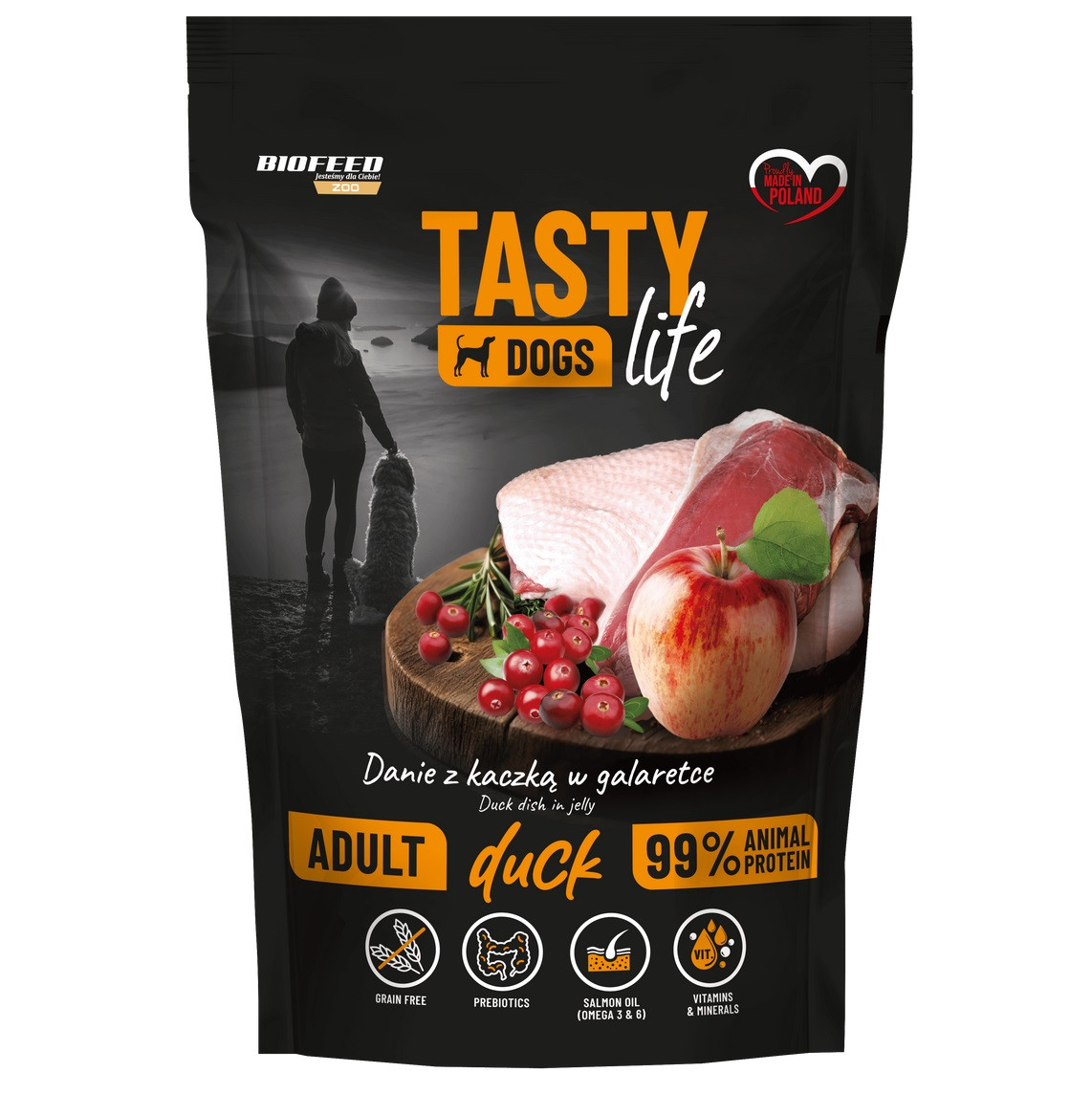 BIOFEED Tasty Dogs Life Duck - Nassfutter für Hunde - 500g - foto 2
