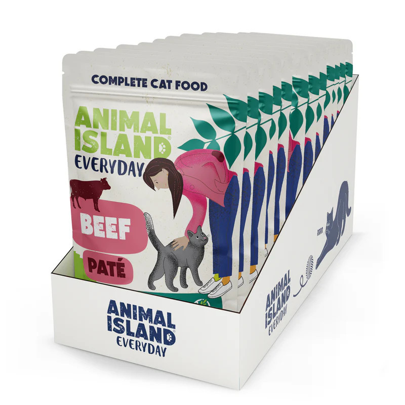 ANIMAL ISLAND Pate Beef - nassfutter für Katzen - 12x100g - foto 1