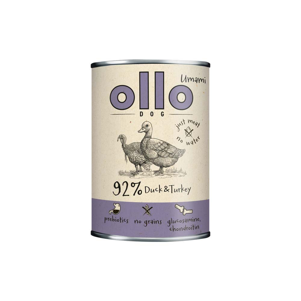 OLLO Umami Duck and turkey - Nassfutter für Hunde - 850g - foto 1