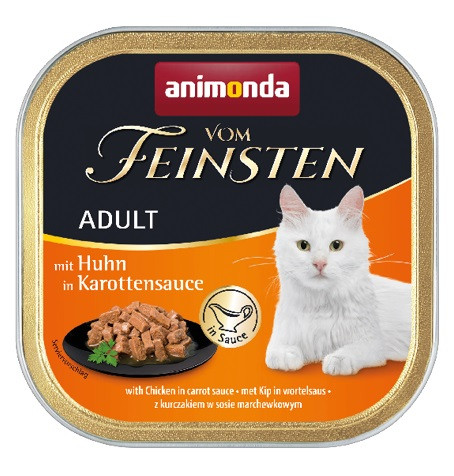 ANIMONDA Vom Feinsten Adult Chicken in carrot sauce - nassfutter für Katzen - 100g - foto 2