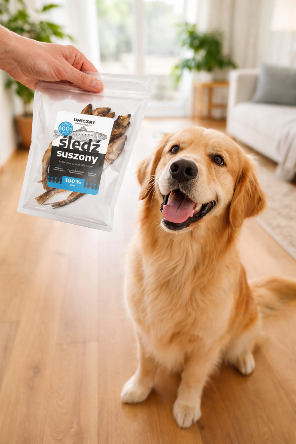 UNISZKI Getrockneter Hering – leckerli für hunde – 50 g - foto 3