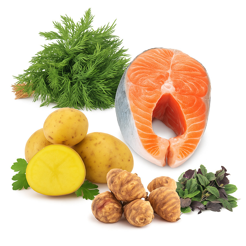 WOLFSBLUT Wild Pacific Fish with potatoes - trockenfutter für Hunde - 2x12,5kg - foto 2