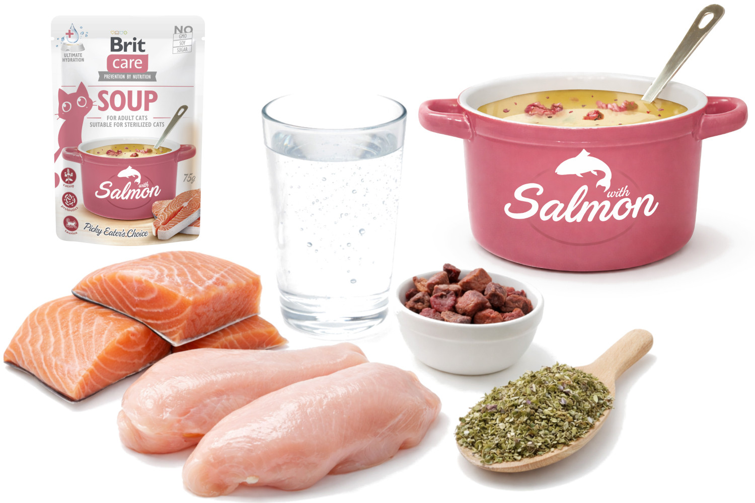 BRIT Care Soup Salmon - Suppe für Katze - 75g - foto 2
