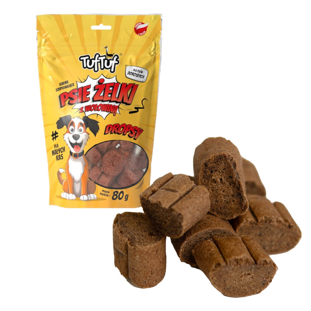TUF TUF Dog gummies - beef drops - leckerli für hunde - 80g - foto 1
