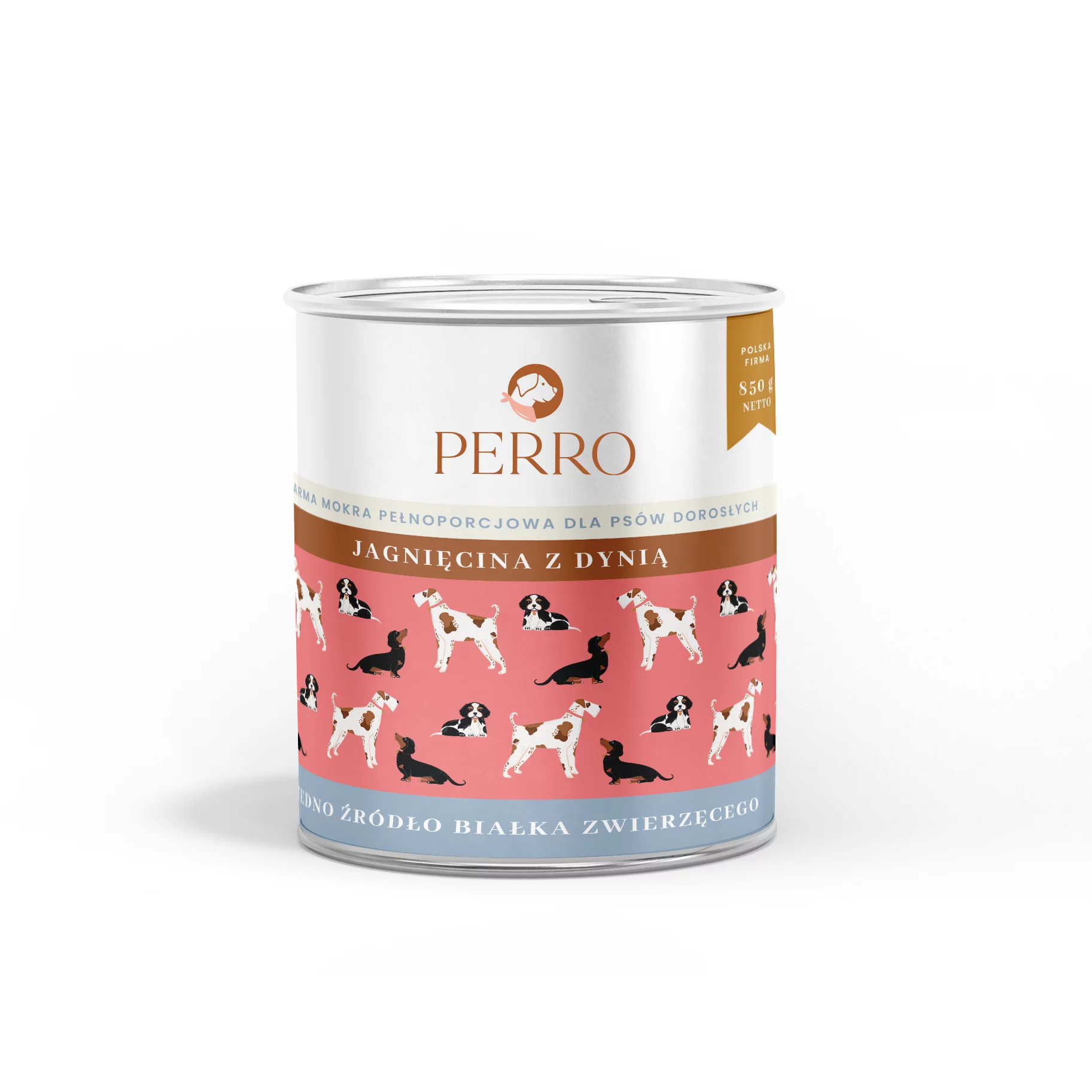 PERRO Lamm mit Kürbis - Nassfutter für Hunde - 850g - foto 3