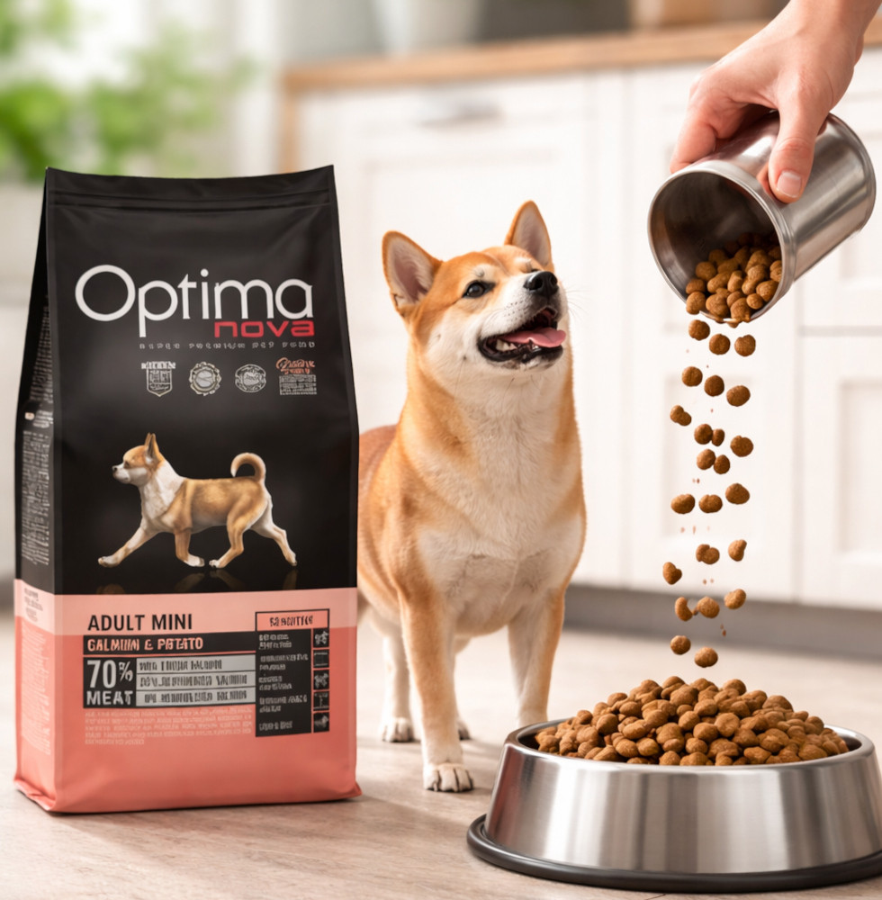 OPTIMANOVA Adult Mini Sensitive Salmon & Potato - trockenfutter für Hunde - 8kg - foto 2