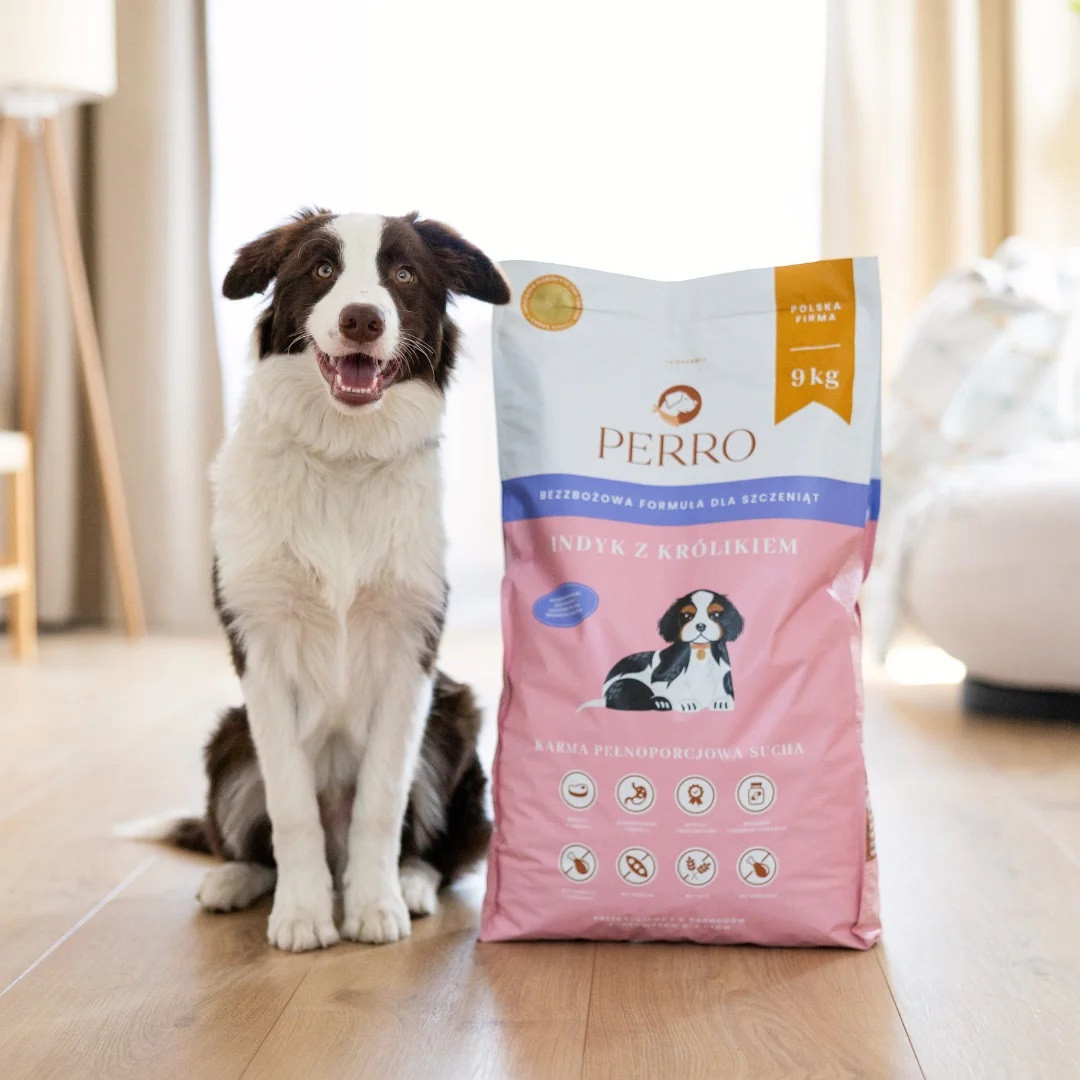 PERRO Junior Turkey with rabbit - trockenfutter für Hunde - 9kg - foto 3