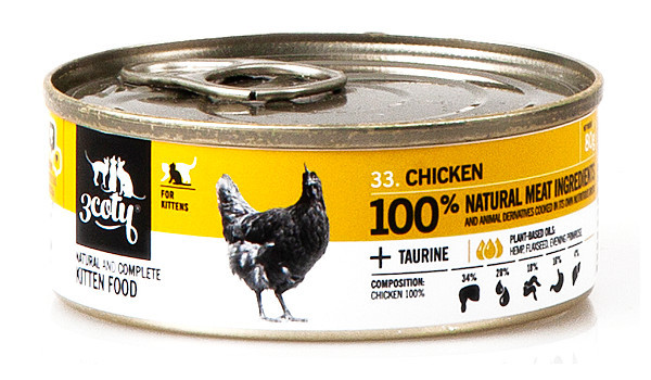 3COTY Chicken For kittens - nassfutter für Katzen - 80g - foto 10