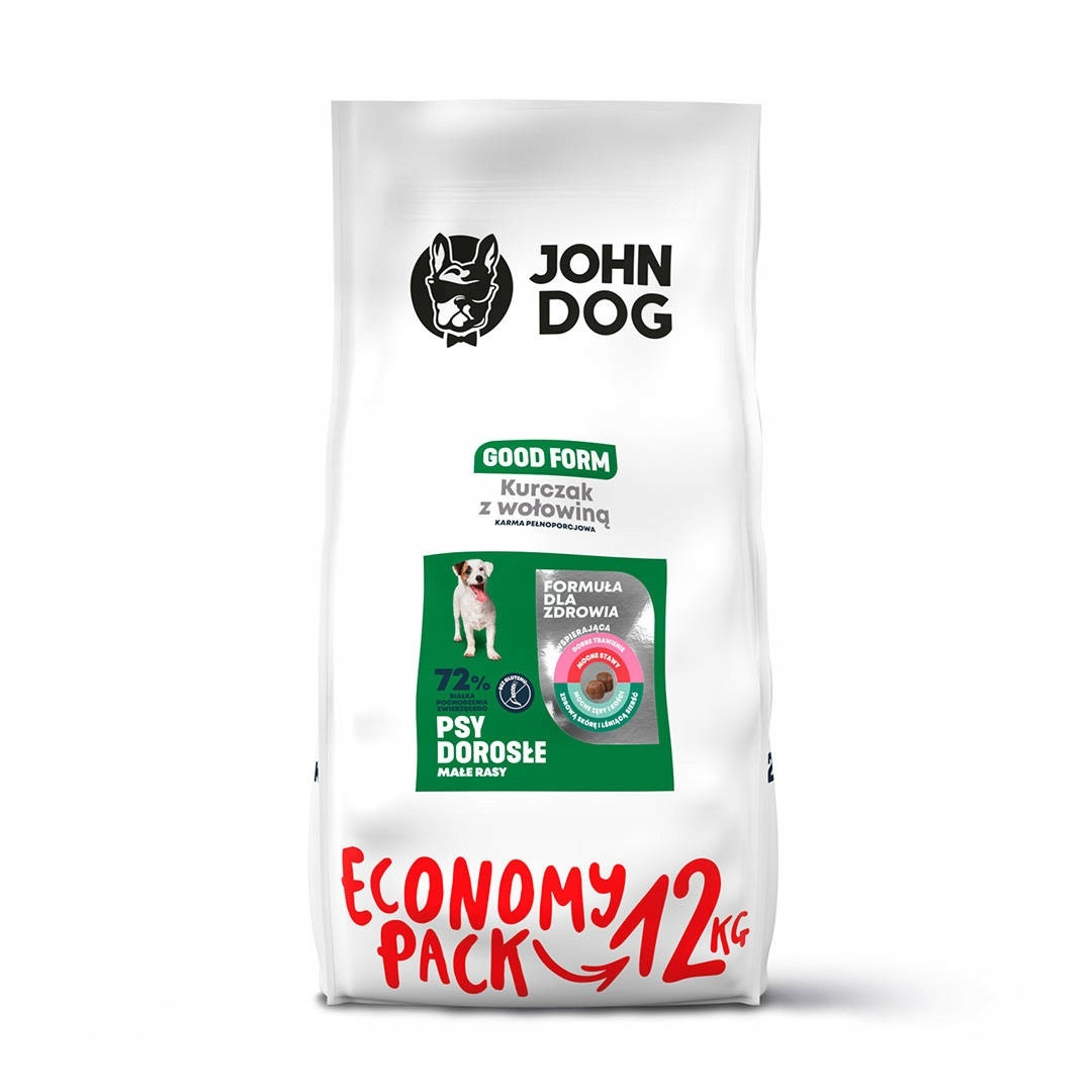 JOHN DOG Good Form Small breeds Chicken with beef - trockenfutter für Hunde - 12kg - foto 1