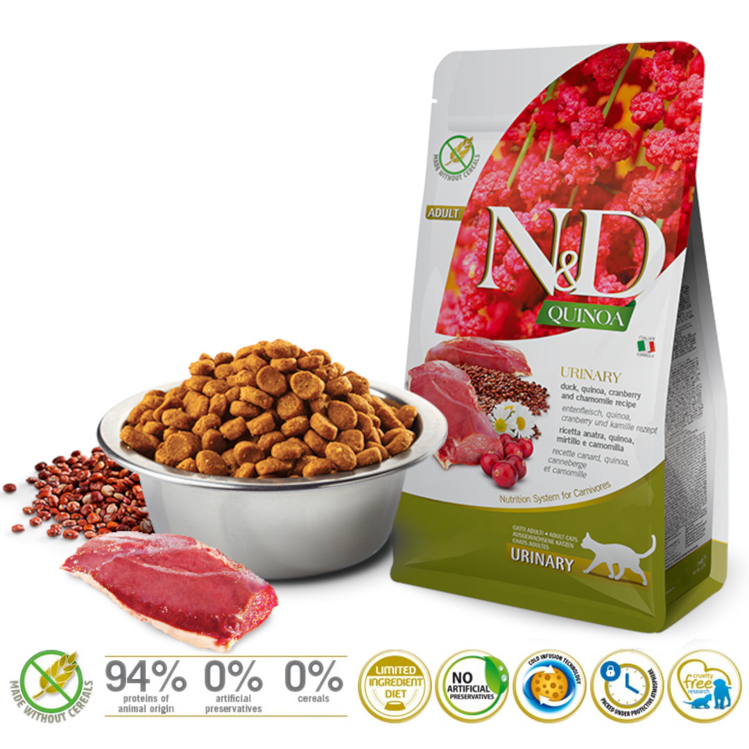 FARMINA N&D CAT QUINOA URINARY DUCK 5 KG - foto 1