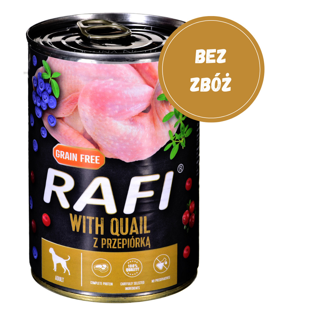 DOLINA NOTECI Rafi with quail - Nassfutter für Hunde - 400 g - foto 2