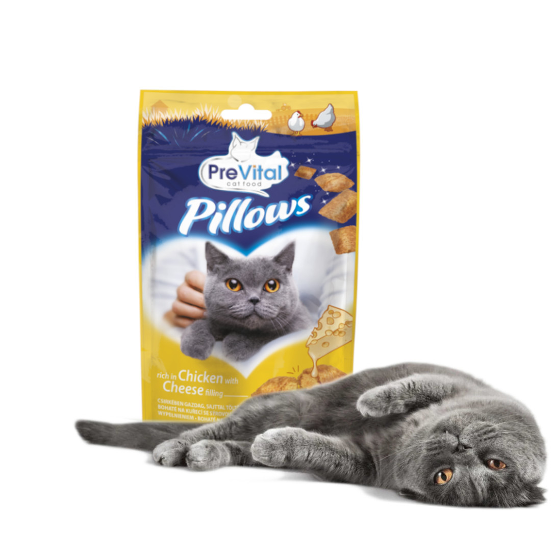 PREVITAL Pillows Chicken with cheese - Katze behandeln - 60g - foto 8