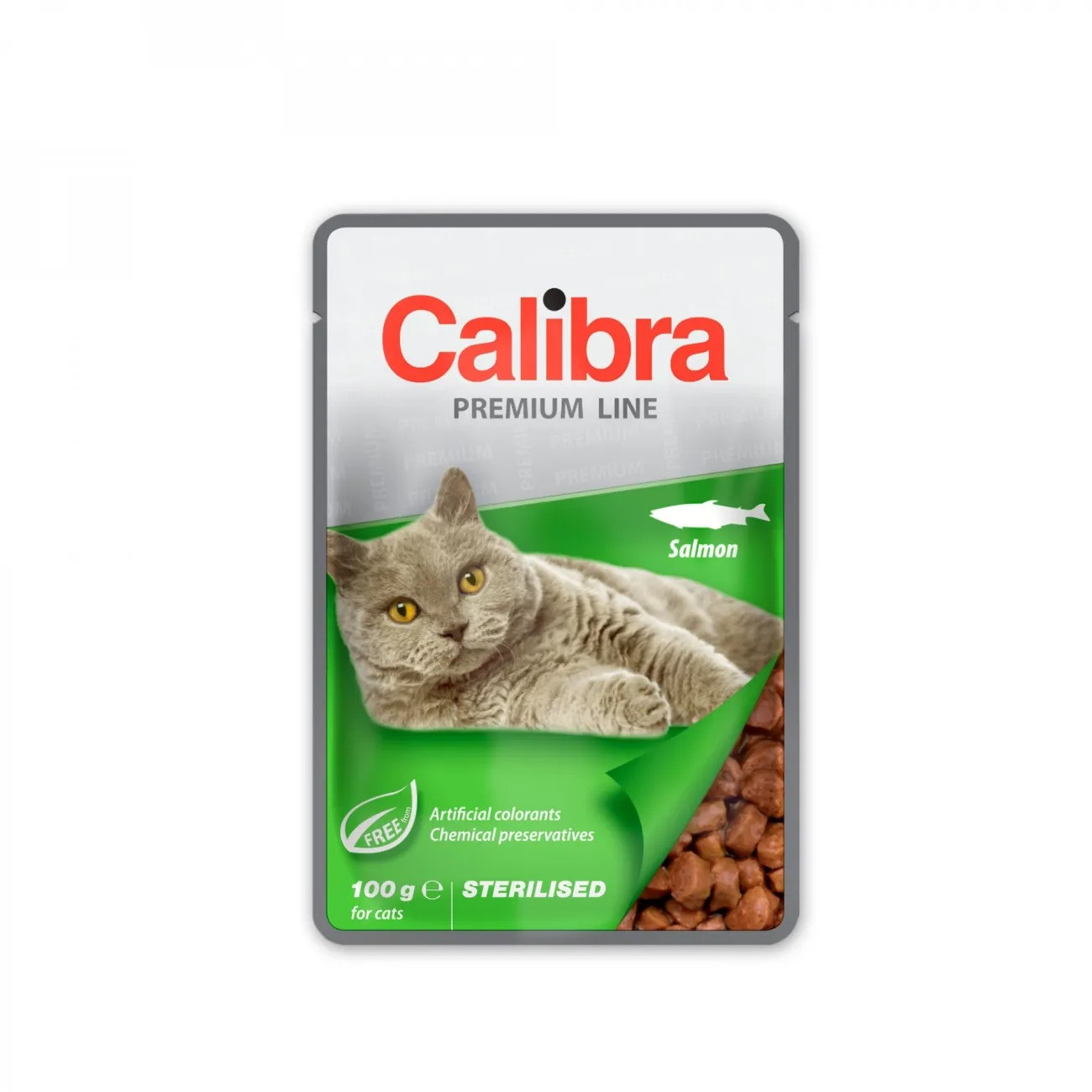 CALIBRA Cat Premium Sterilised Salmon - nassfutter für Katzen - 100g - foto 1