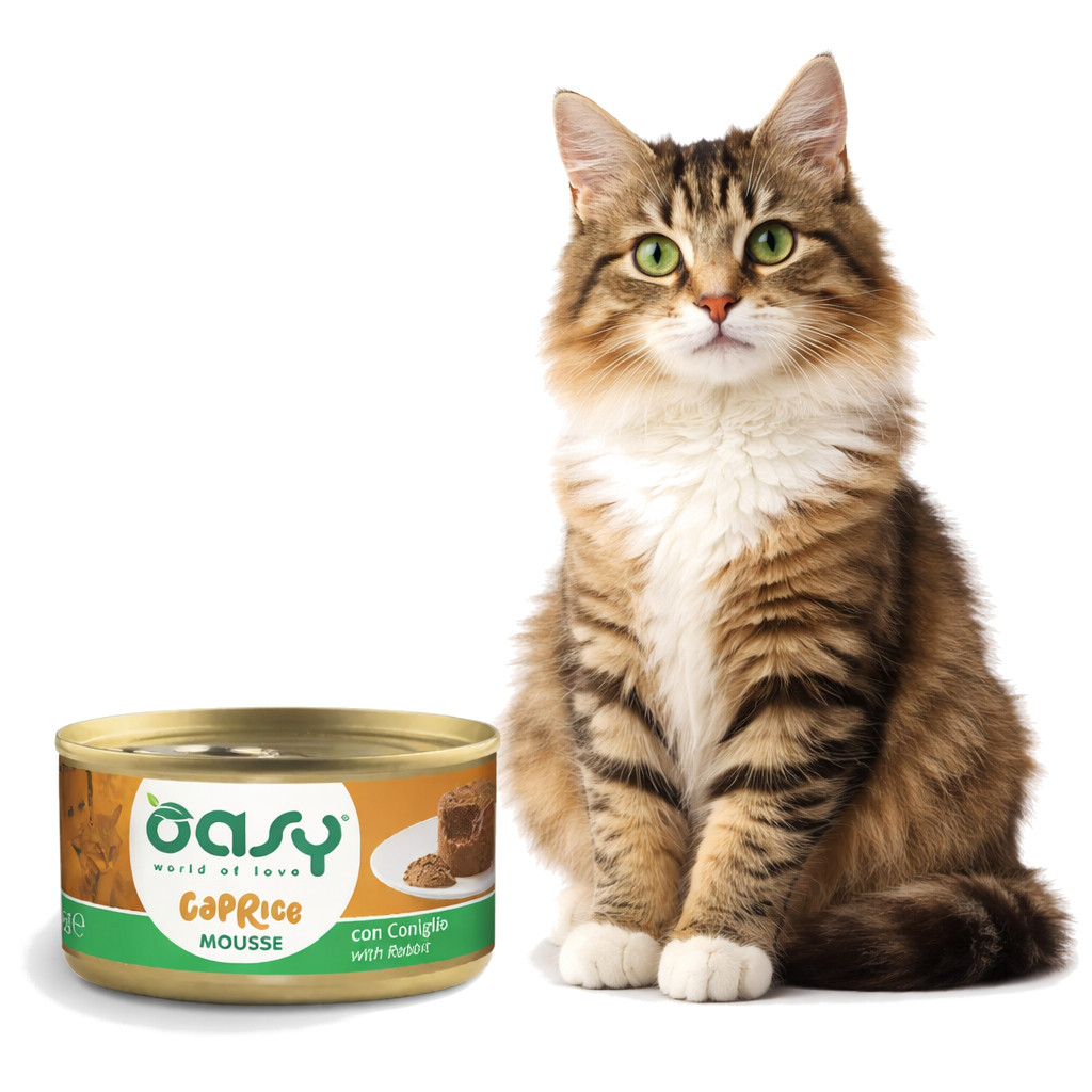 OASY Caprice Mousse Rabbit - nassfutter für Katzen - 85g - foto 3