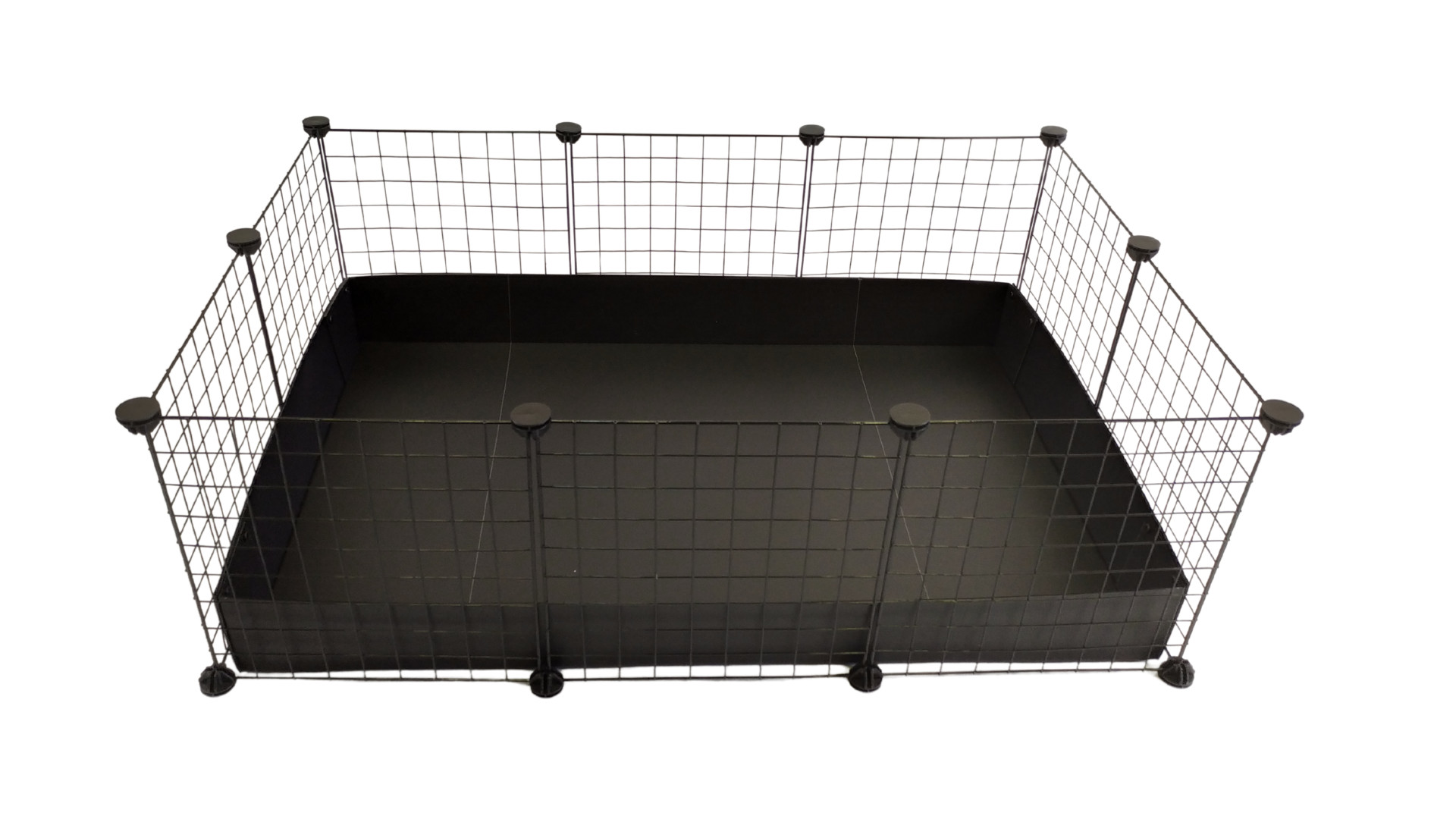 C&C Modular Käfig 3x2 110x75 cm Meerschweinchen, Igel, schwarz - foto 1