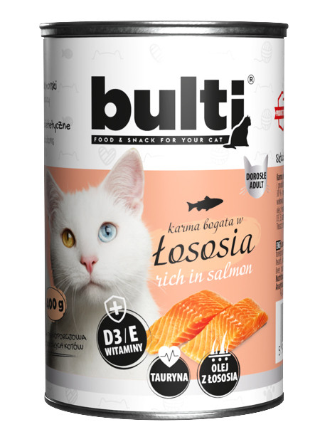 BULTI Rich in salmon - nassfutter für Katzen - 6x400g - foto 3
