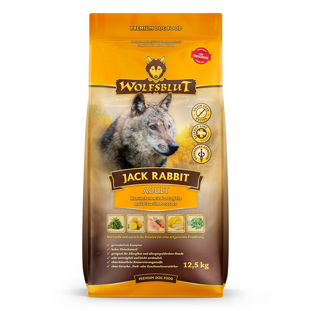 WOLFSBLUT Jack Rabbit - trockenfutter für Hunde - 12,5kg - foto 1