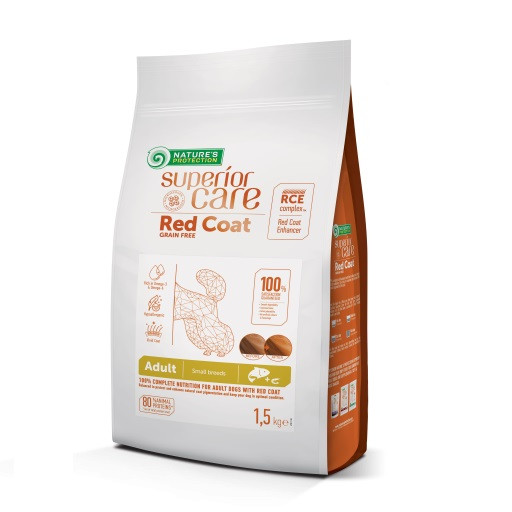 NATURE'S PROTECTION Superior Care Red Coat Adult Small breed Grain free Salmon - trockenfutter für Hunde - 1,5kg - foto 5