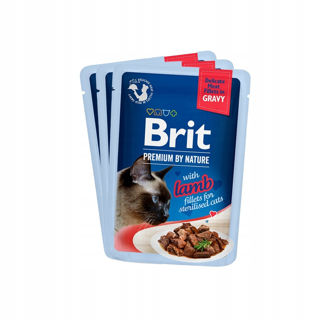 BRIT Premium by Nature Sterilised Plate Beutel in Soße Mix aus Geschmacksrichtungen - Nassfutter für Katzen - 12x85g - foto 4