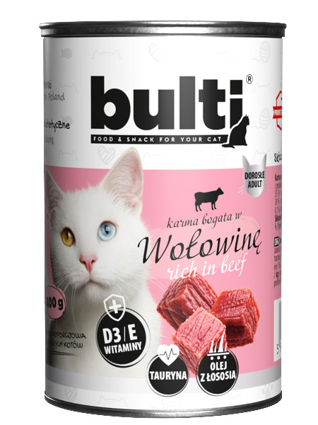 BULTI Rich in beef - nassfutter für Katzen - 400g - foto 3