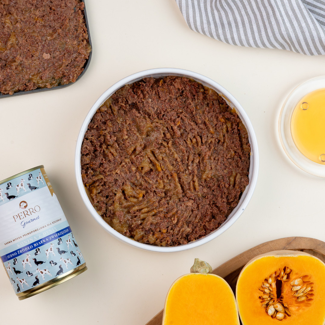 PERRO Gourmet Junior Horse with pumpkin - Nassfutter für Hunde - 800g - foto 2