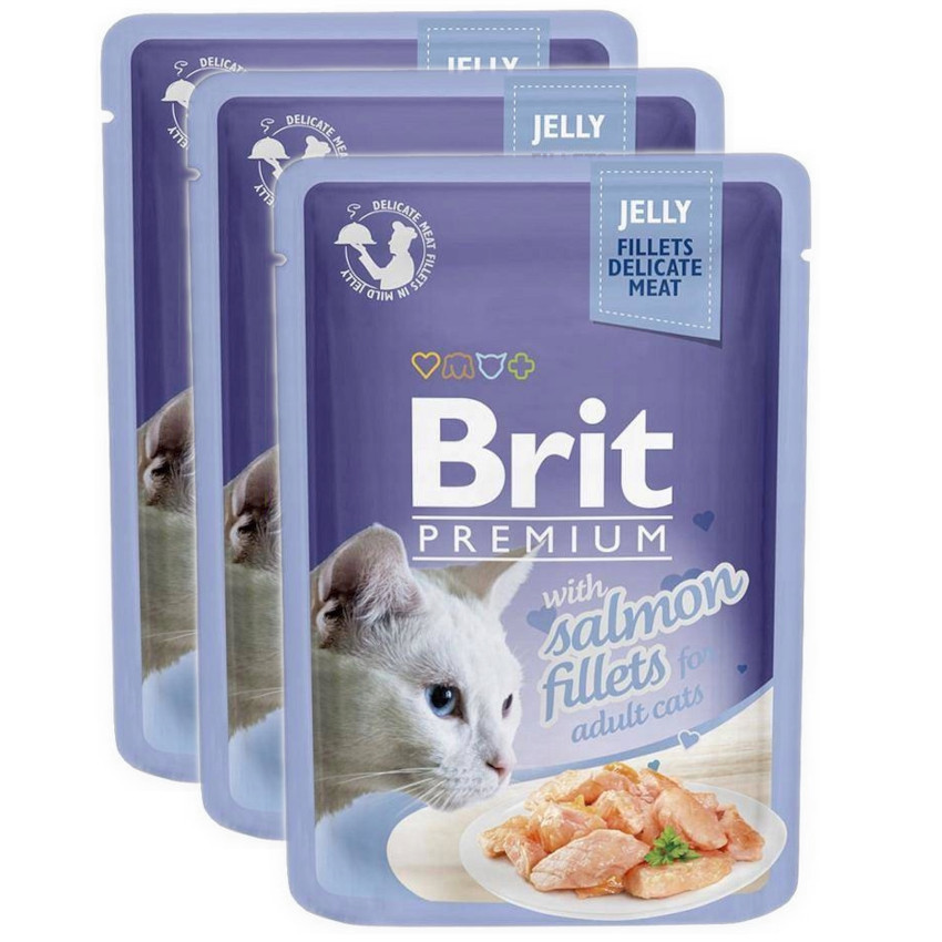 BRIT Premium Family Plate Filets in Gelee Mix aus Geschmacksrichtungen - Nassfutter für Katzen - 12x85g - foto 5