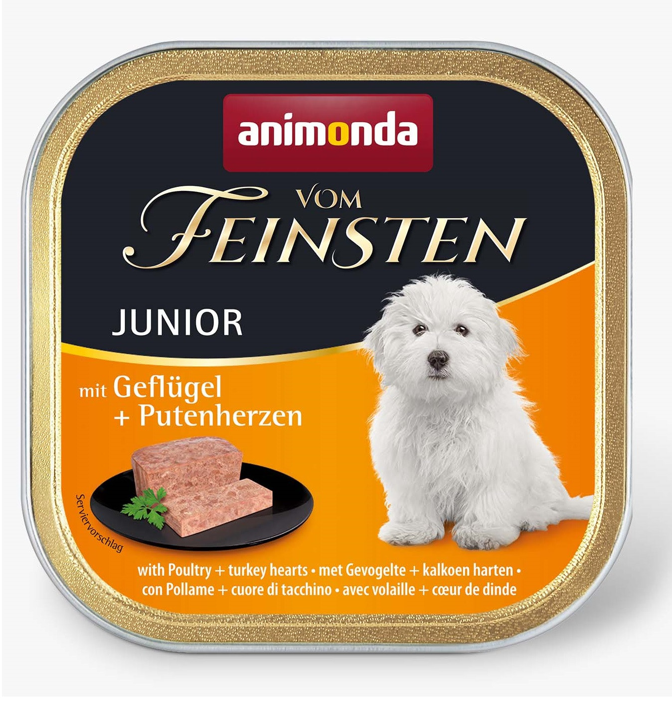ANIMONDA Vom Feinsten Junior Poultry and turkey heart - nassfutter für Hunde - 150g - foto 2