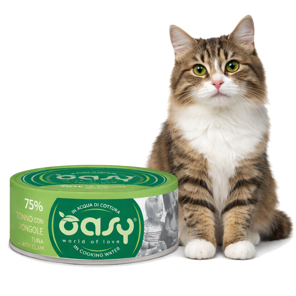 OASY More Love Tuna with clam - nassfutter für Katzen - 70g - foto 2
