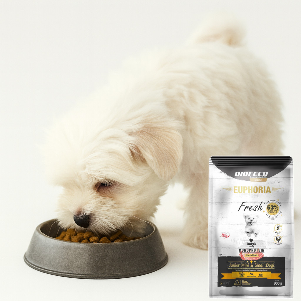 EUPHORIA Fresh Junior Monoprotein Turkey XS/S - trockenfutter für Hunde - 500g - foto 5