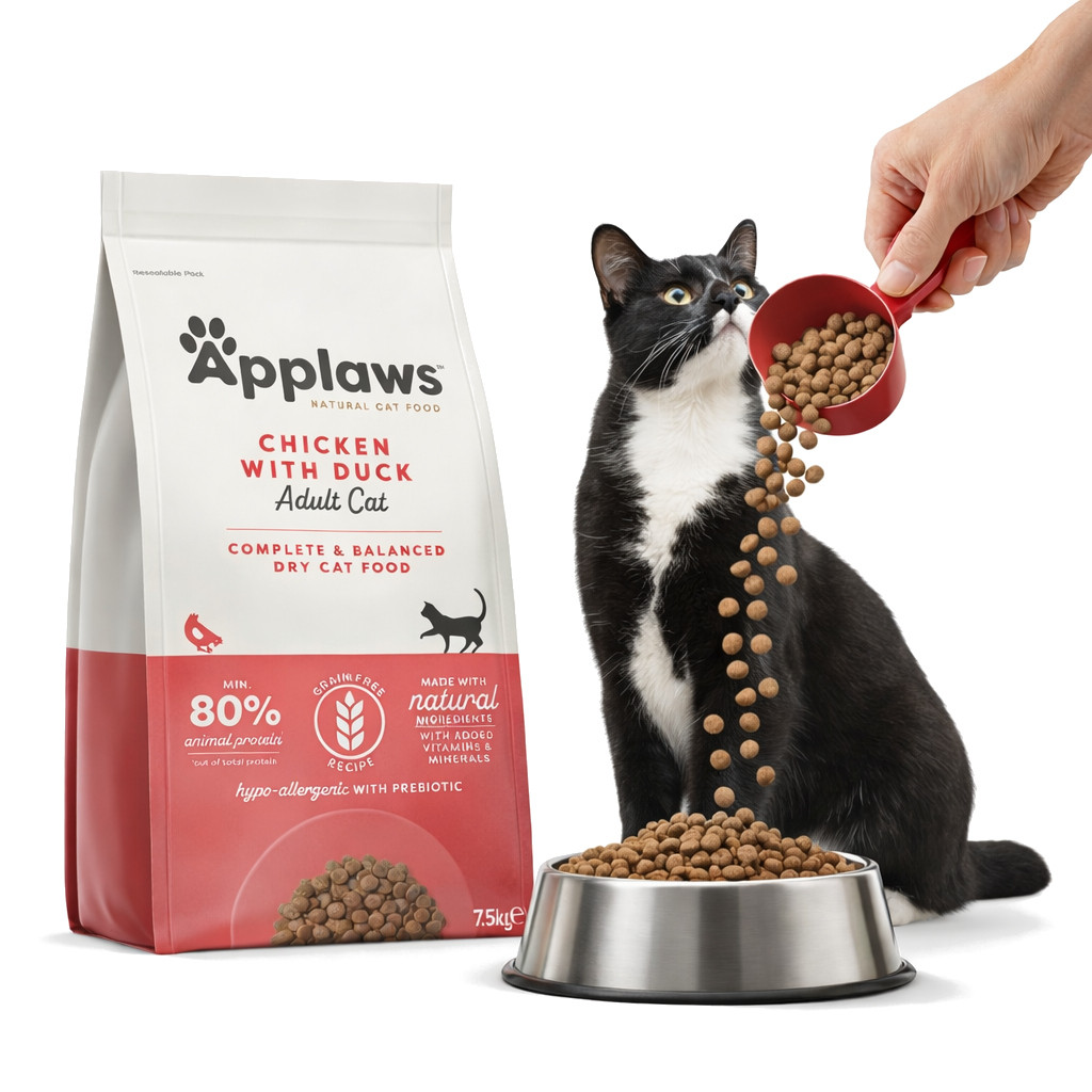 APPLAWS Chicken with duck - trockenfutter für Katzen - 7,5kg - foto 3