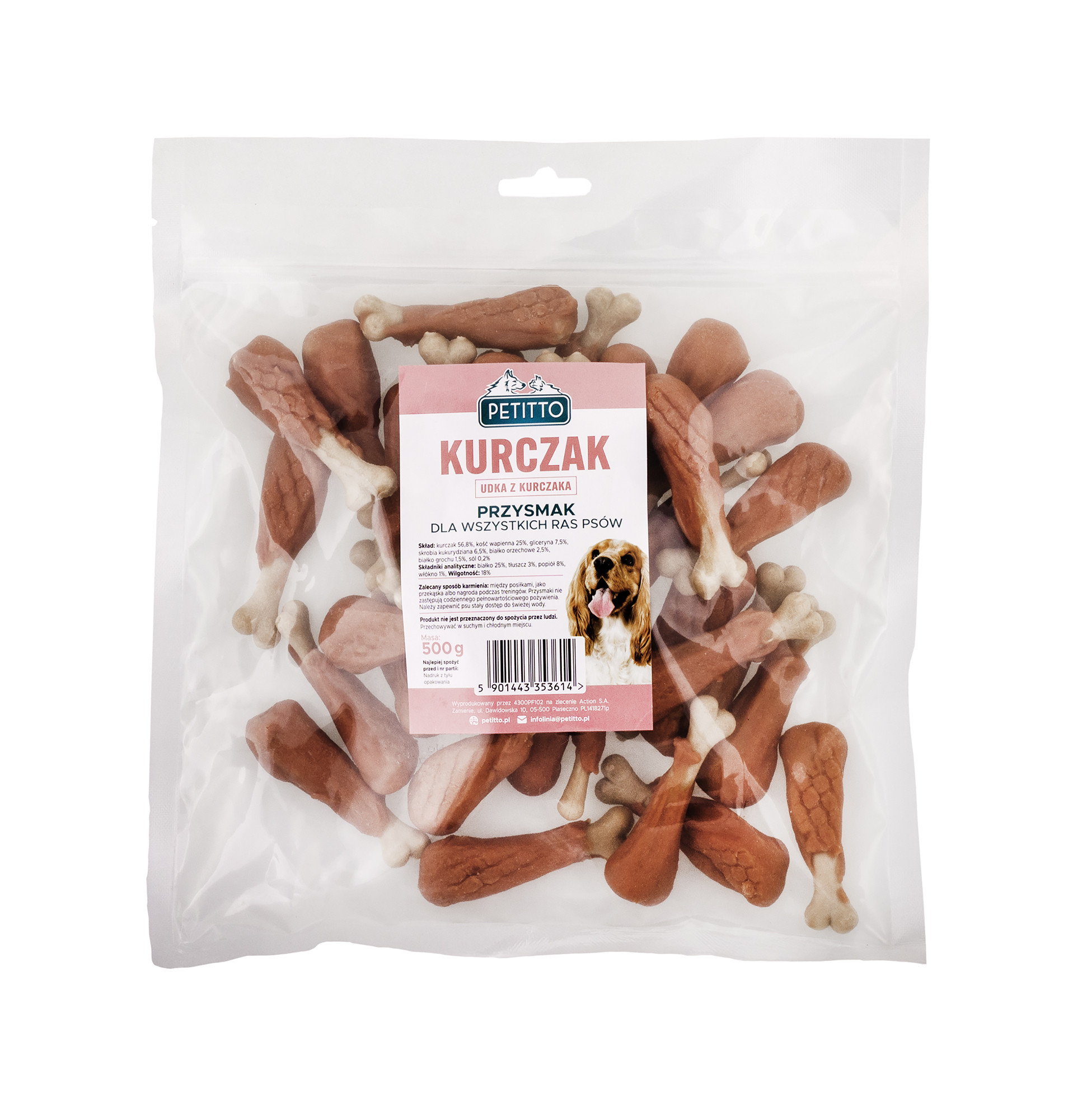 PETITTO Chicken legs - leckerli für hunde - 500g - foto 3