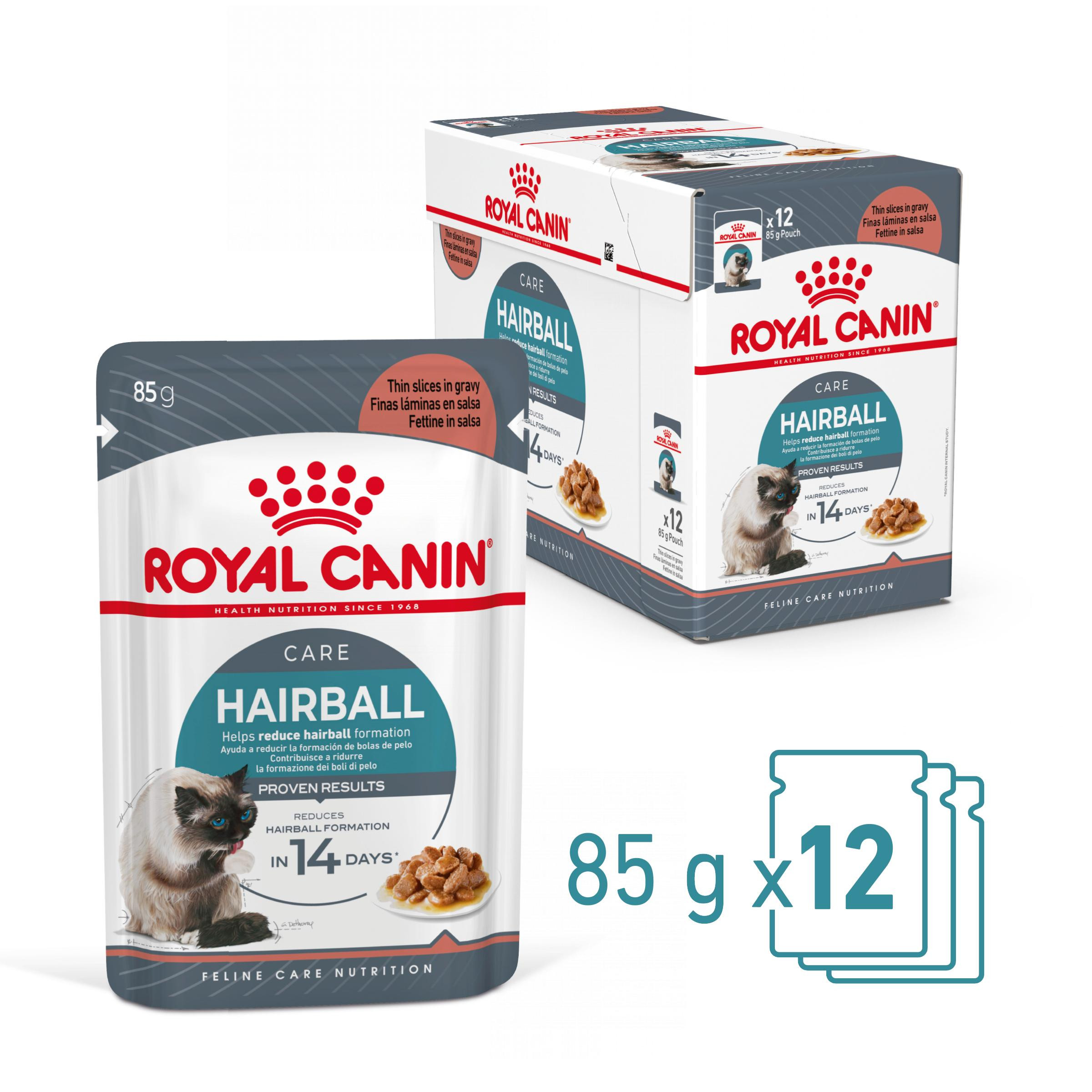ROYAL CANIN FCN Hairball Care Stückchen in Soße - Nassfutter für Katzen - 12x85 g - foto 3