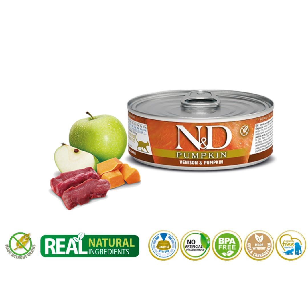 FARMINA N&D CAT VENISON & PUMPKIN 70g - foto 1