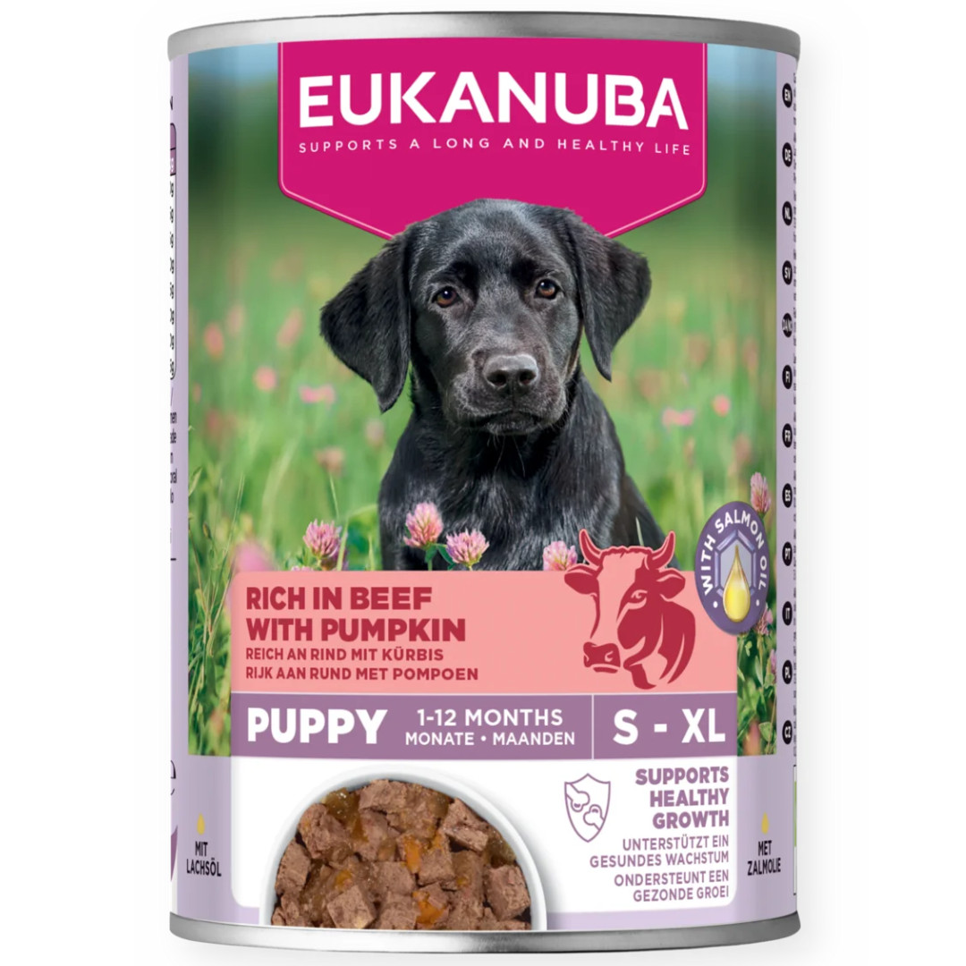 EUKANUBA Life Care Puppy Reich an Rind und Kürbis - Nassfutter für Hunde - 6x400g - foto 1