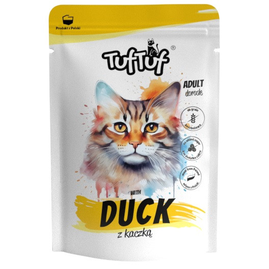 TUF TUF with duck - nassfutter für Katzen - 100g - foto 1