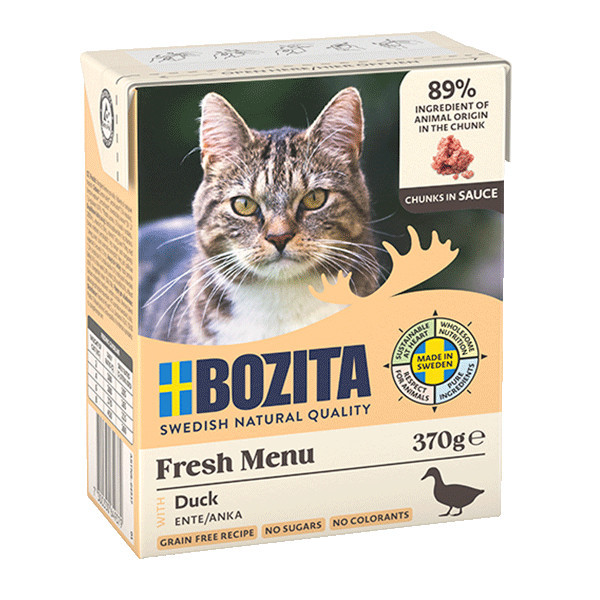 BOZITA Fresh Menu Duck in gravy - nassfutter für Katzen - 370g - foto 1