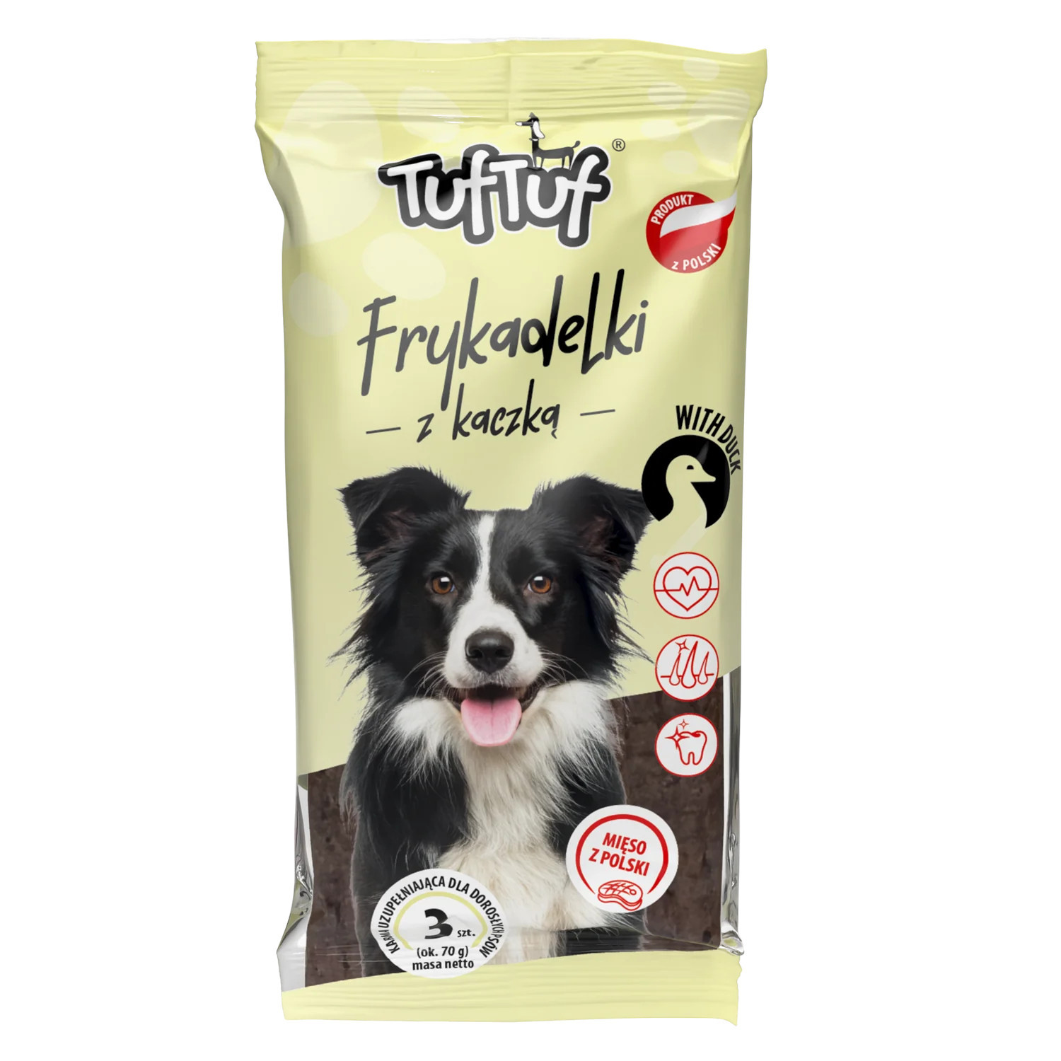 TUF TUF Meaty sticks with duck - leckerli für hunde - 70g - foto 3