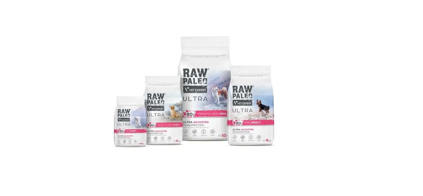 RAW PALEO Ultra Pork Medium & Large Adult - trockenfutter für Hunde - 10kg - foto 1
