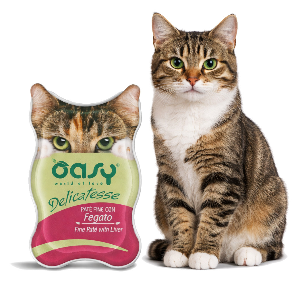 OASY Delicatesse Fine paté with Liver - nassfutter für Katzen - 85g - foto 2